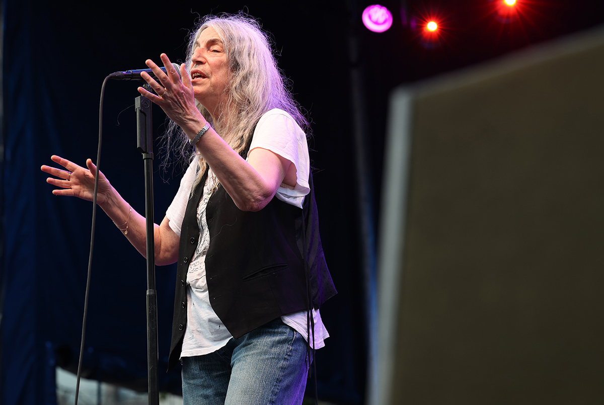 Patti Smith and Her Band at Pioneer Courthouse Square on 8/15/2023 - Photos