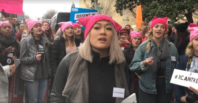 MILCK's flashmob performance of her song 'Quiet' at the Women's March on Washington,  January, 2017