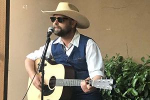 Country singer William Surly performs for Whiskey Wednesday at Landmark Saloon in Portland.