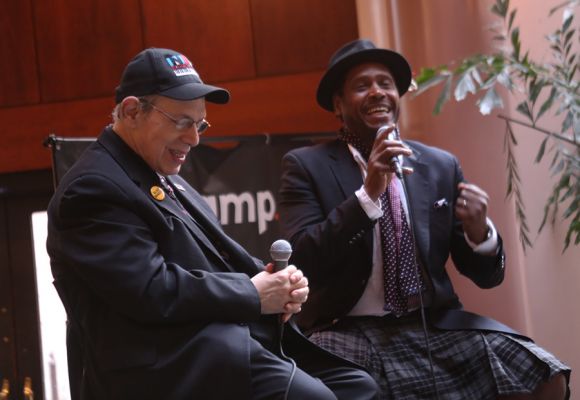 Todd Barkan, left. Lionel Cole, right. Photo by Diane Russell