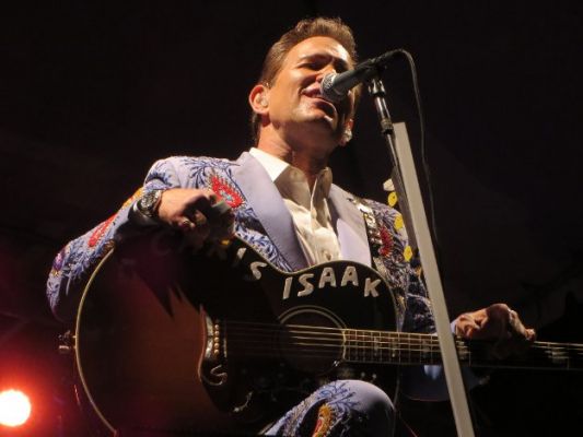 Chris Isaak was terrific Friday night. Photo by Scott Cunningham