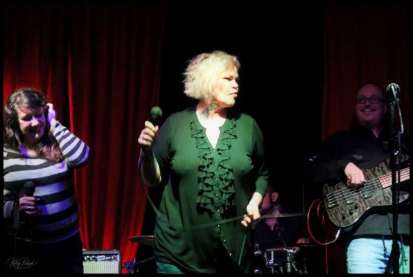 Karen performing at Catfish Lou's