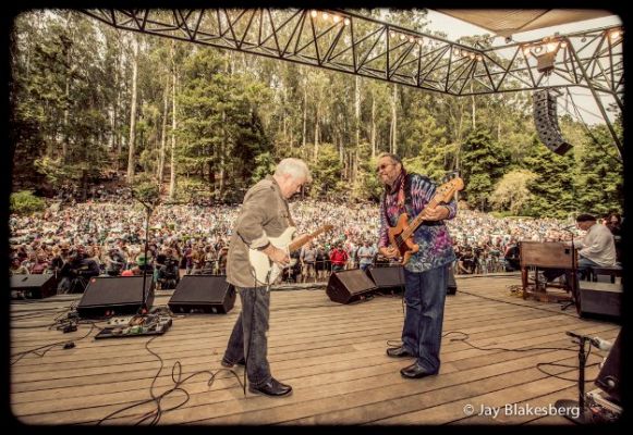 Brian Stoloz (L) and George Porter, Jr. (R) of The Funky Meters