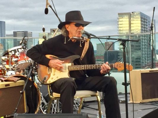 Tony Joe White performing at the 2018 Americana Music Festival. Photo by Cary Baker